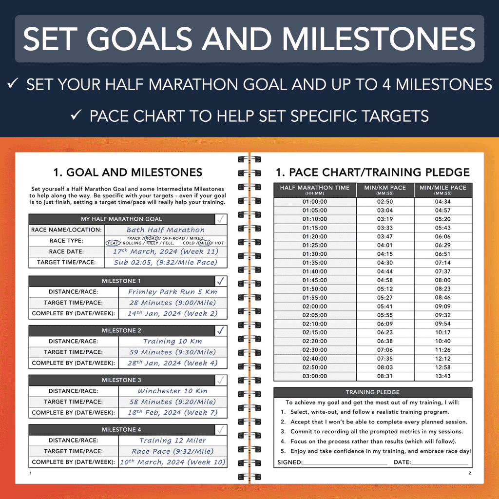 Half Marathon Training Logbook