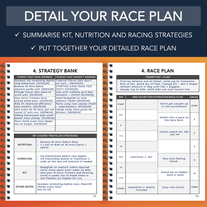 Sprint Distance Triathlon Training Logbook