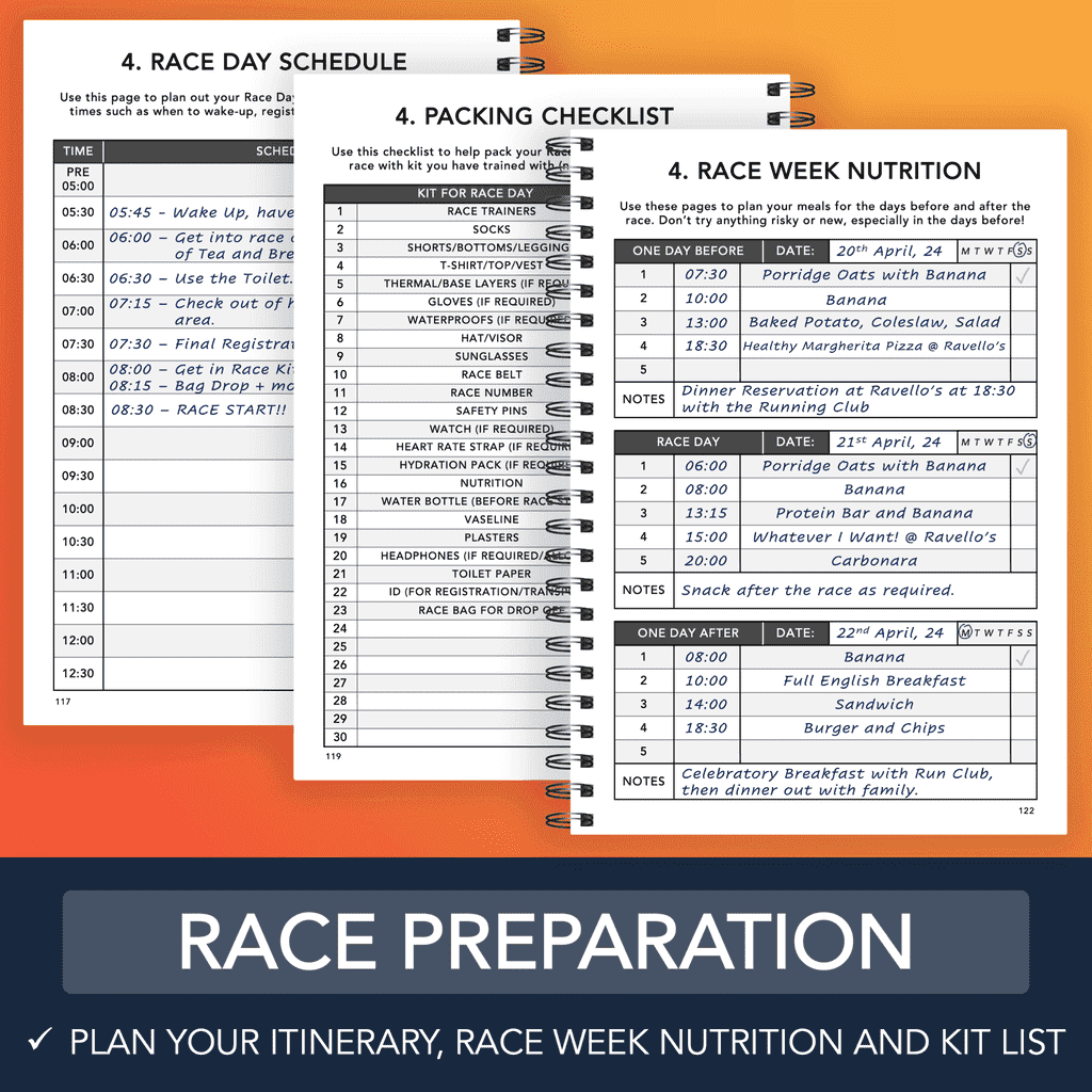 Marathon Training Logbook