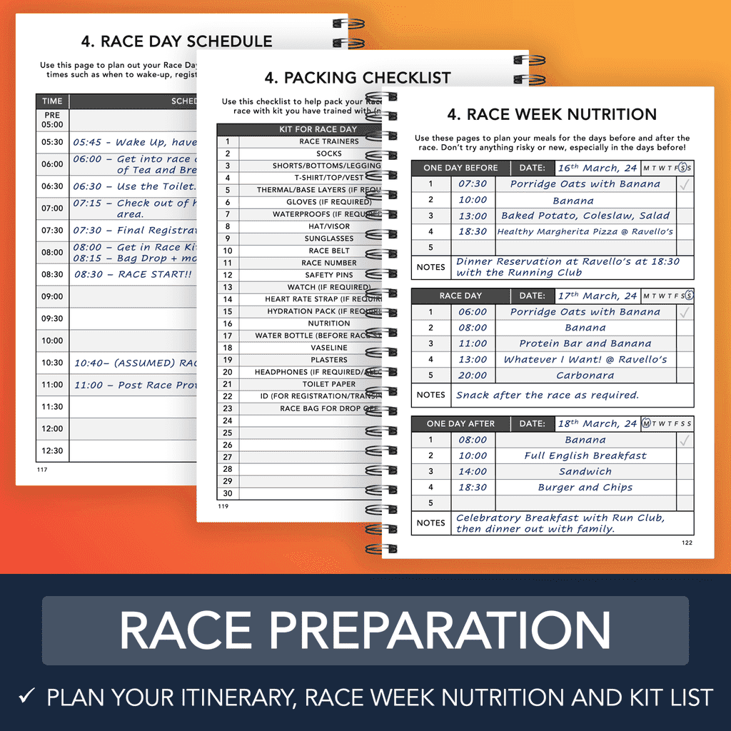 Half Marathon Training Logbook